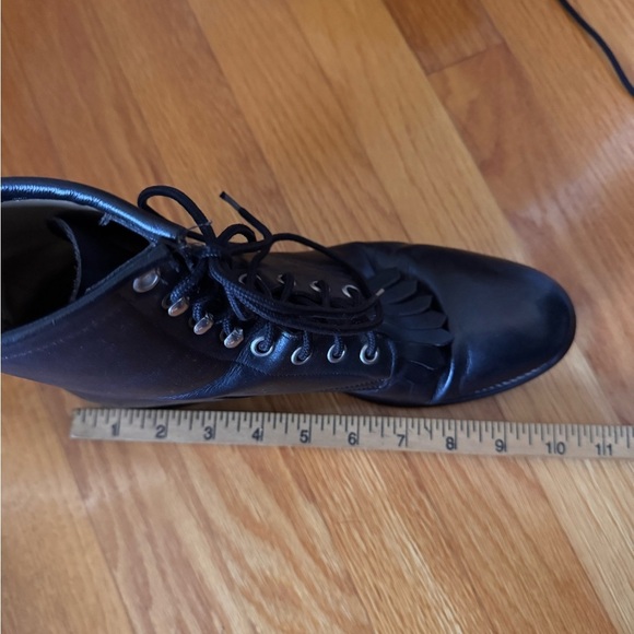Men’s Vintage Justin Black Leather Lace-Up Roper ankle Boots size 6D main image 7